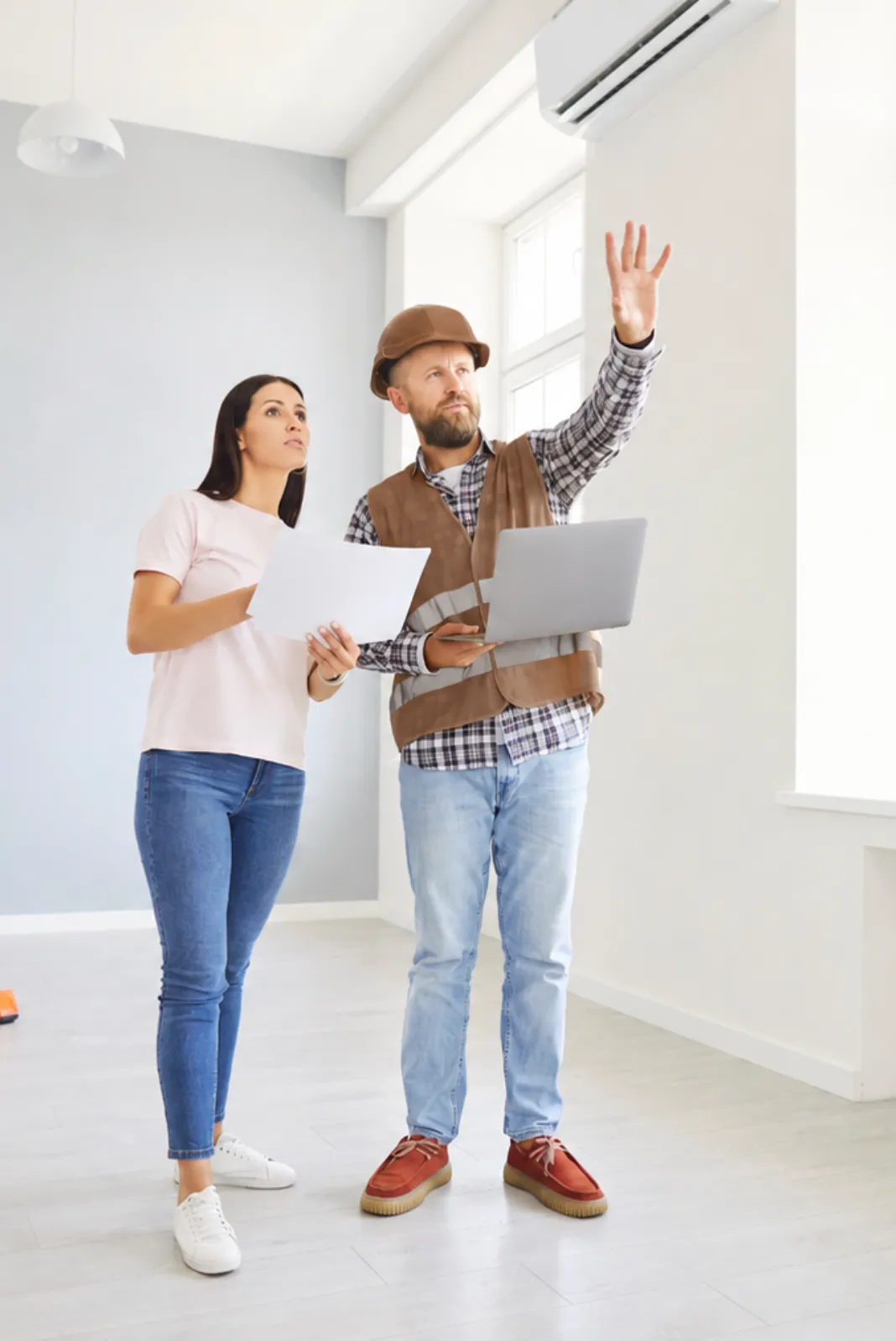 Remodeling consultation in Los Angeles with contractor reviewing project details with a homeowner